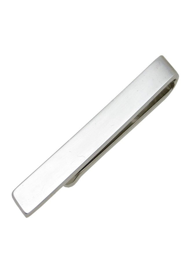 Modern Elements Tie Clip Bar Metallic Finish - Firm Hold and Perfect For Skinny Ties (Chrome) - Image 1